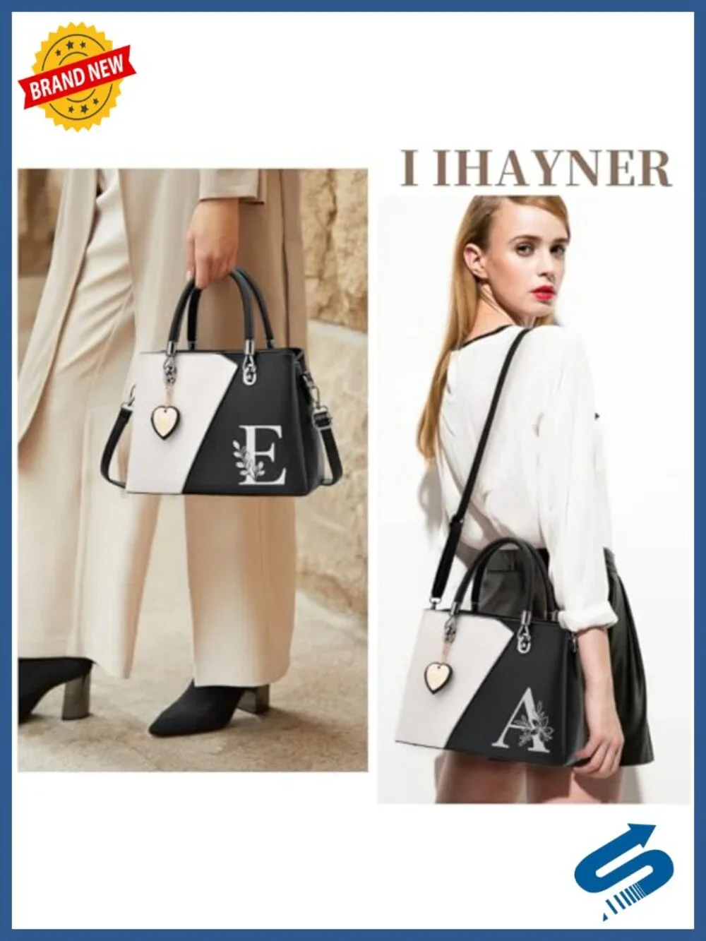 PU Leather Satchel Tote Handbag Crossbody Shoulder Bag Top Handle